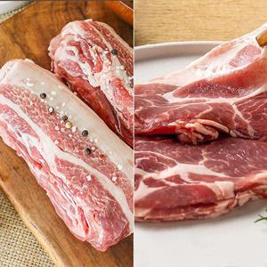 생 대패삼겹살 1kg + 생 대패목살 500g