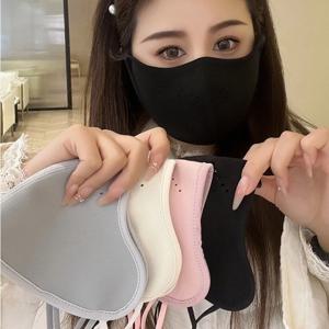 새로운 통기성 따뜻한 마스크 세탁 가능 방진 페이스 베일 페이스 커버 여성