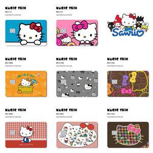 애니메이션 Sanrio 헬로 키티 작은 칩 신용 카드 필름 스티커 만화 Kt 고양이 은행 카드 장식 보호 스티커 선물