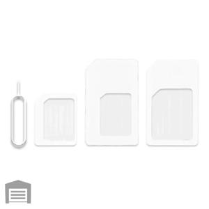 4-in-1 나노 SIM 카드 어댑터 커넥터 키트, 마이크로 SIM, 스탠다드 SIM 카드 변환기 (카드 니들 포함, 스마트폰, 아이폰, 태블릿용)