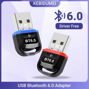 USB 블루투스 6.0 어댑터 블루투스 5.4 동글 PC 윈도우 11/10/8.1용 블루투스 수신기 송신기 키보드/마우스용