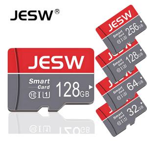 JESW 마이크로 256G 울트라 메모리 SD 카드 TF 플래시 카드 A1 V10 C10 U1 32GB 64G 16G 8G 4G 카메라 UAV 폰 스위치용 마이크로