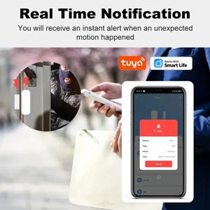 Tuya Zigbee 도어 윈도우 센서 무선 알람 감지기 접촉 열기 닫기 스마트 홈 보안 장치 Google Home SmartLife Alexa