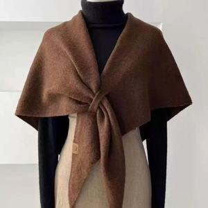 Korean Wool Triangle Scarf for Women Multifunctional Knitted Women Scarf Autumn Winter Warm Fashion Leisure Shawl