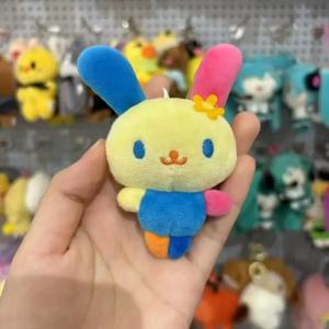 귀여운 산리오 우사하나 봉제 인형 펜던트 창의적인 액세서리 만화 백팩 장식 미니 키체인 소녀 선물
