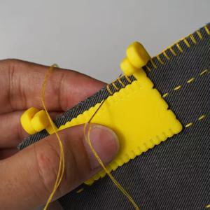 재봉 가장자리 가이드 바늘 게이지 휴대용 측정 도구 초보자용 퀼팅 공예 헴밍 가장자리 DIY