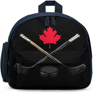 캐나다 하키 캐나다 국기 여행용 노트북 백팩 경량 데이팩 비즈니스 작업 가방 남성 여성용