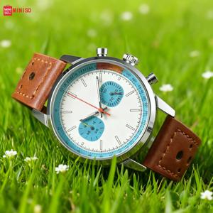 # 2025 남성용 고급 브랜드 시계 남성용 베스트셀러 캐주얼 패션 시계, 다기능 가죽 스트랩 쿼츠 남성용 시계