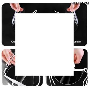 10/20/30Pcs 재사용 가능한 투명한 안개 방지 마스크 커버 플라스틱 오픈 페이스 가드 레스토랑 학교 플라스틱 안티 타액 입 방패