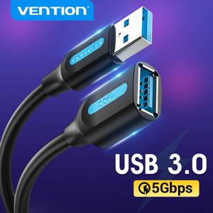 Vention USB 3.0 익스텐션 케이블, PC 스마트 TV Xbox One SSD 고속 USB 케이블 익스텐션, USB 3.0 2.0 케이블 연장기 데이터 코드