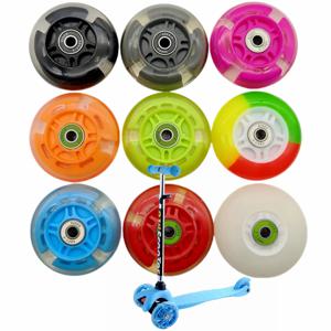 스쿠터 휠 플래싱 라이트 휠, 베어링 abec-9, 80mm, 80x24mm, 무료 배송