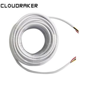 AVVR 4 코어 5-50M 연장 케이블 비디오 도어 폰 초인종 인터콤 시스템용 4 와이어 구리 라인