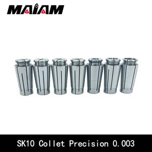 Sk10 콜레트 고정밀 0.003 콜레트 sk 척 CNC 선반 밀링 커터 척 콜레트 공구 홀더 3.175 4 6 8 10 척 3 ~ 10mm