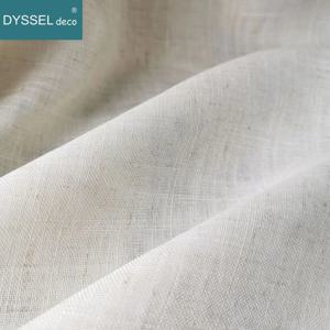 모던 데코 린넨 느낌 솔리드 홈 화이트 시어 유럽 스타일 윈도우 커튼 그로멧 S 웨이브 거실 침실용