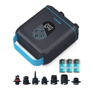 TOPUMP 20PSI SUP 보드 펌프 PVC 보트 인플레이터블 펌프 전기 4000mAh 11V 스탠드 업 패들 보드 인플레이션 카약 액세서리