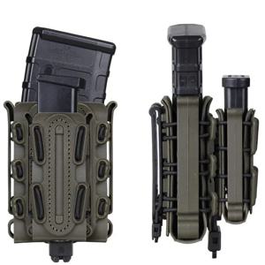 2 개/대 Molle Magazine 파우치 5.56 7.62 9mm Mag 홀스터 라이플 권총 Magaizne 케이스 홀더 AR15 M4 AK Glock 17 M9 Universal