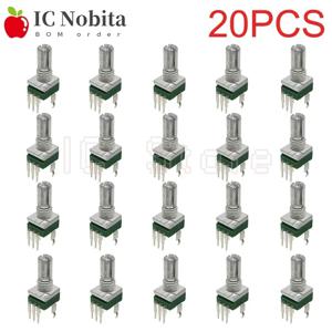 수직 단일 링크 RK097 전위차계, 기어리스 3 핀, B2K, 5K, 10K, 20K, 50K, 100K, 500K, 1M Ohm, 15mm, 20PCs