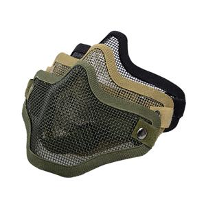 필드 Wargame 부족 마스크 그물 금속 메쉬 반 얼굴 사냥 전술 보호 마스크