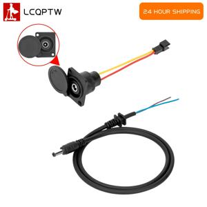 충전 헤드 리튬 배터리 출력 라인, 원형 암수 베이스 Dc2.1 / 2.5 전기 자전거 충전기 플러그 소켓, 36V, 48V