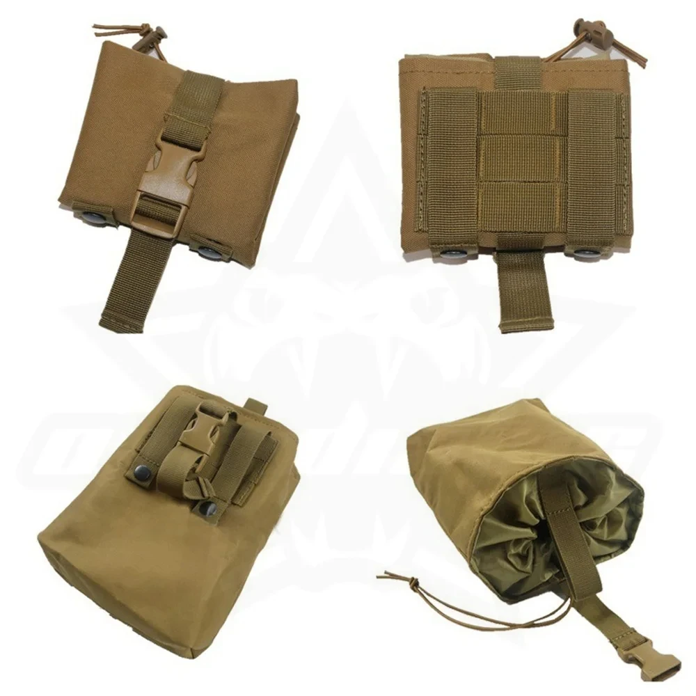 Molle 접이식 덤프 드롭 매거진 파우치 Airsoft Qutdoor 하이킹 사냥 액세서리 EDC 접이식 복구 MagHolster 허리 가방