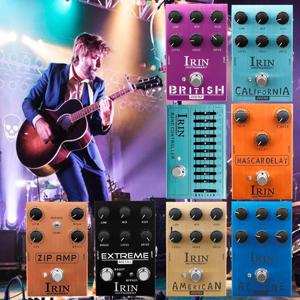 IRIN 기타 이펙트 페달, 오버드라이브 왜곡 스피커, 아날로그 클래식, 영국 록 이펙트, 트루 바이패스, 일렉트릭 베이스 기타 페달
