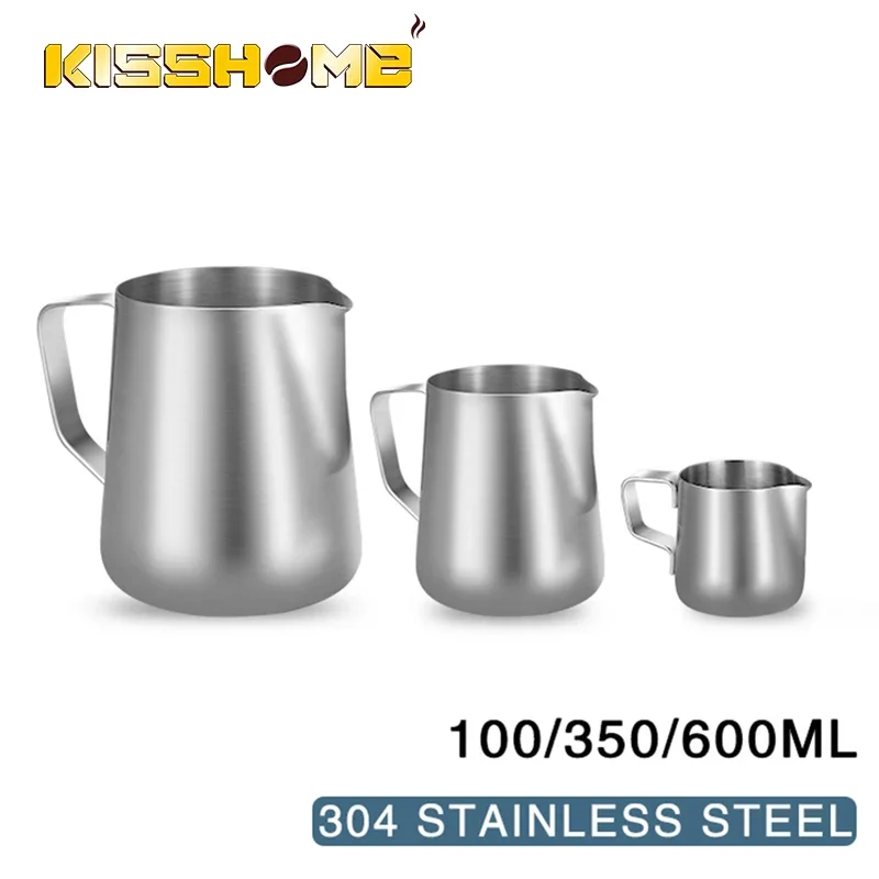 커피 우유 거품기 스테인리스 스틸 에스프레소 스티밍 바리스타 라떼 거품기 컵 카푸치노 우유 주전자 크림 거품기