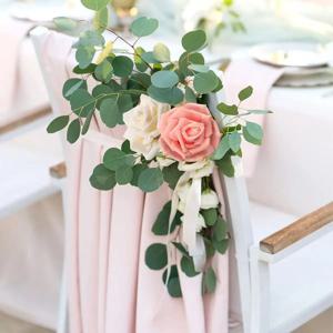 25Pcs 인공 장미 꽃 거품 가짜 가짜 꽃 장미 DIY 웨딩 부케 파티 홈 장식 정원 장식