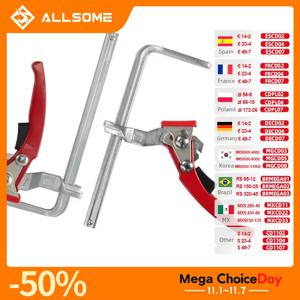 Allsome 2pcs 래칫팅 테이블 클램프, MFT 및 가이드 레일 시스템용 퀵 릴리스 클램프, 바 클램프