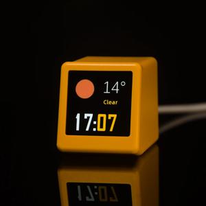 GeekMagic 울트라 스마트 WiFi 일기 예보 스테이션 데스크탑 장식용 침대 시계, Gif 애니메이션이 포함된 사진 앨범