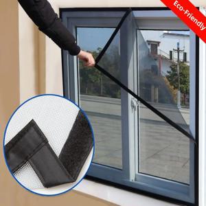 검은 창 모기장 자체 접착 모기 방지 창 스크린 메쉬 안티 곤충 공기 얇은 명주 그물 보이지 않는 모기와 파리