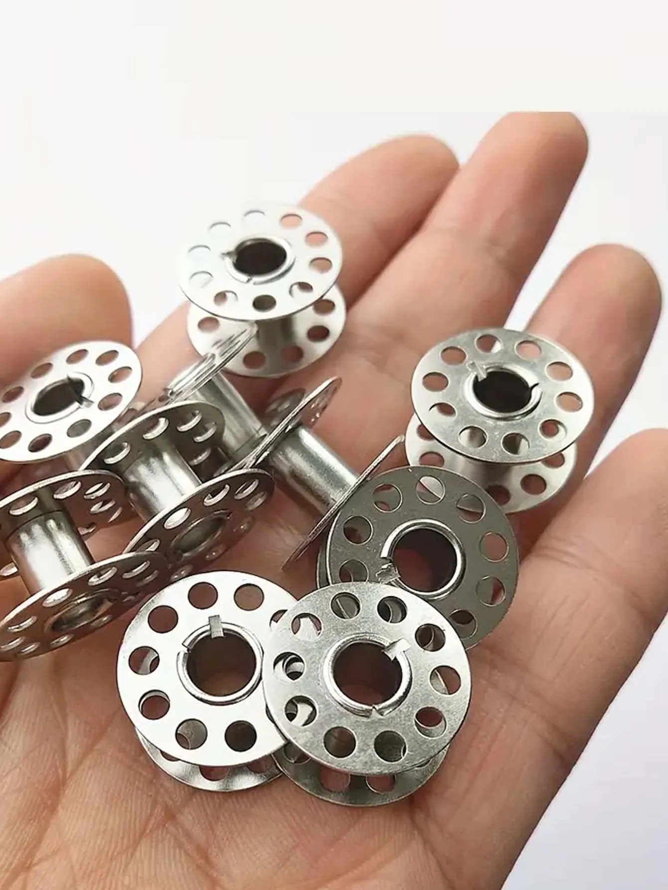 12/24PCS 스테인레스 스틸 재봉틀 보빈 - Brother 재봉틀, 필수 재봉 공예를 위한 내구성 있는 금속 구조