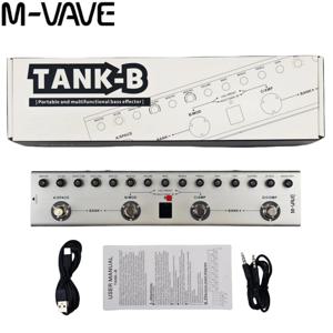 M-VAVE Tank-B/G/MINI 베이스 멀티 FX 페달 |   9개의 프리앰프 및 8개의 IR 슬롯을 갖춘 36개의 프리셋 |   3 Mod/Dly/Rvb FX 체인 |   타입C 충전식