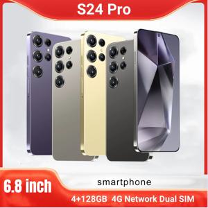 S24 프로 스마트폰, 안드로이드, 6.8 인치, 4GB RAM + 128GB ROM,5000mAh,13 + 24MP, 휴대폰, 구글 플레이, 듀얼 SIM
