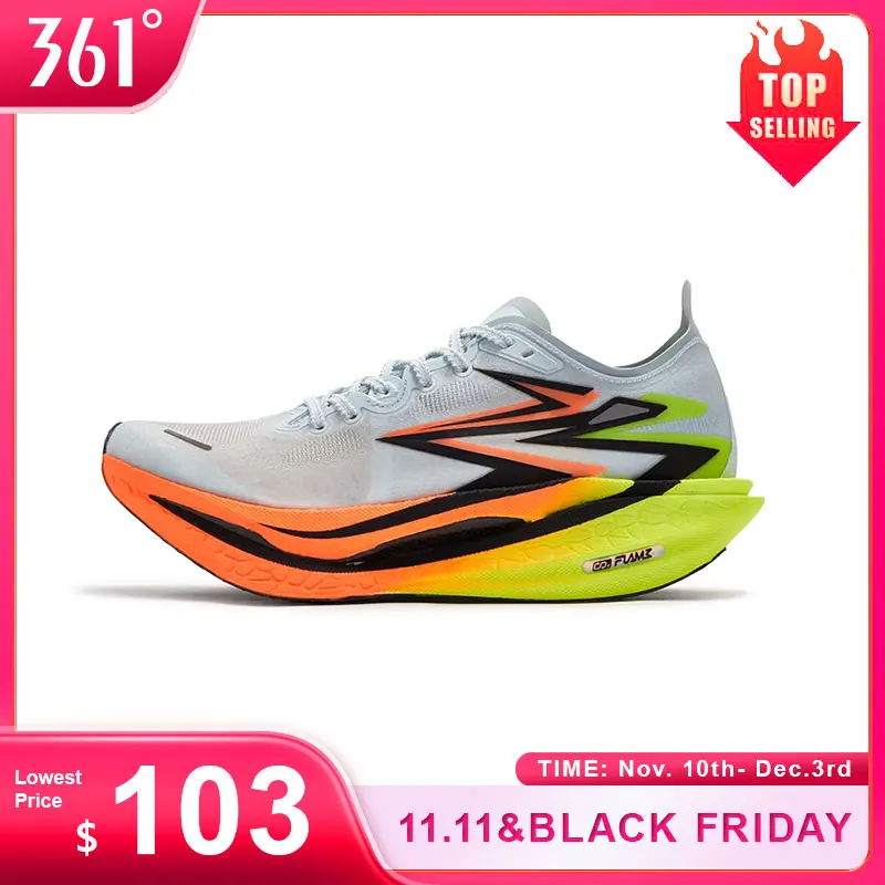 361도 불꽃 4.0 남성 운동화 새로운 탄소 플레이트 레이싱 마라톤 안정적인 리바운드 견인 조깅 남성 운동화 672512205