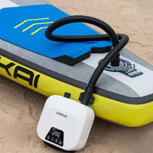 CYCPLUS 대리석 전기 스마트 SUP 공기 펌프, 고압 휴대용 충전식 펌프, 팽창식 텐트 연 매트리스, 2600mAh