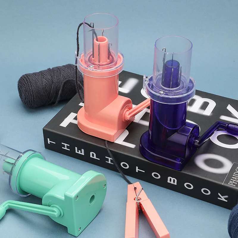 레드 스타일 핸드 크랭크 반자동 로프 편직 기계 수동 소형 직조 기계 직조 도구