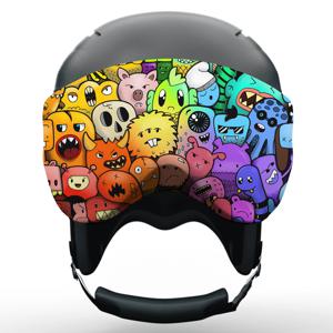 전문 소프트 스키 헬멧 바이저 커버 신축성 있는 스노우 헬멧 바이저 양말 겨울 스포츠를 위한 다양한 디자인