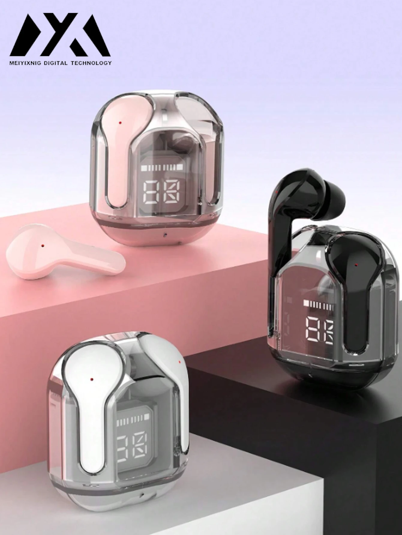 무선 이어폰 Air31, LED 디지털 디스플레이 고화질 마이크, 200mAh 리튬 배터리 용량, 링크 이름 