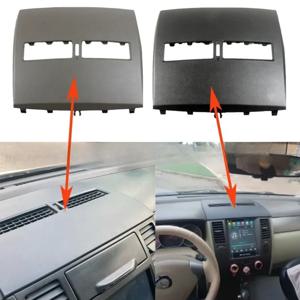 LHD 자동차 피니셔 계기판 커버 닛산 Tiida 2005-2011 용 전면 대시 보드 패널 쉘 에어컨 벤트 아웃렛