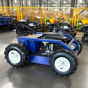 맞춤형 무료 배송 미니 휠 원격 제어 잔디 깎는 기계 4륜 구동 와커 원격 제어 정원 휠 미니 잔디 깎는 기계