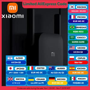 XIAOMI MIJIA 새로운 WiFi 증폭기 프로, 300M 2.4G 네트워크 확장기 리피터 전원 확장기 Roteador, 안테나 2개, Mi 라우터 Wi-Fi용