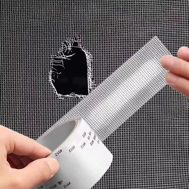 5*200cm 방수 창 화면 수리 테이프를 적용하기 쉬운 모기를 유지하십시오. 곤충 방지 자체 접착 메쉬 패치