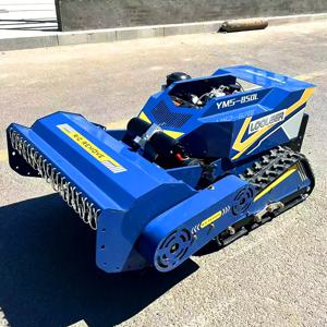 맞춤형 무료 배송 CE EPA 디젤 엔진 전지형 농업용 고무 원격 제어 로봇 플레일 잔디 깎는 기계