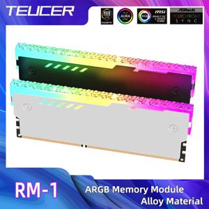TEUCER RM-1 PC 메모리 방열판 RAM 냉각 조끼 데스크탑 컴퓨터 메모리 DDR3 DDR4 DDR5 DDR2 용 5V 3 핀 ARGB
