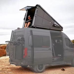 2024년 신제품 아웃도어 캠핑 방수 UV 차단 루프탑 텐트 프리미어 올라운드 하드쉘 SUV 밴용 루프탑 텐트