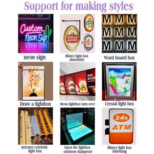 맞춤형 개인화 LED 조명 간판 3D 금속 글자 야외 비즈니스 상점 방수 조명 백라이트 간판