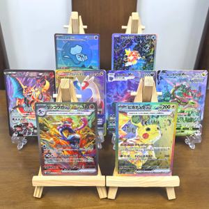 포켓 일본 수집용 카드 홀로그램 프로시 카드 스칼렛-바이올렛 시리즈 라티아스 피카츄 뮤 EX 기라티나 겐가 Vmax 카드