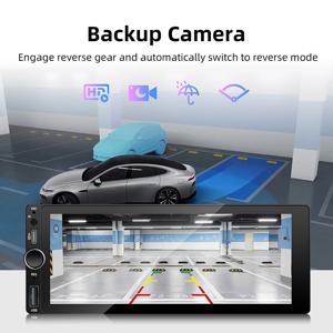 ANYFAR 6.86인치 1280*480 1 Din MP5 플레이어 카 라디오 무선 카플레이 안드로이드 오토 멀티미디어 플레이어 1Din FM 오토 라디오 스테레오