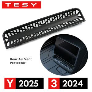 2025년형 테슬라 모델 Y 주니퍼, 2024년형 모델 3 하이랜드 후면 에어컨 통풍구 커버, 후면 에어벤트 보호 및 막힘 방지