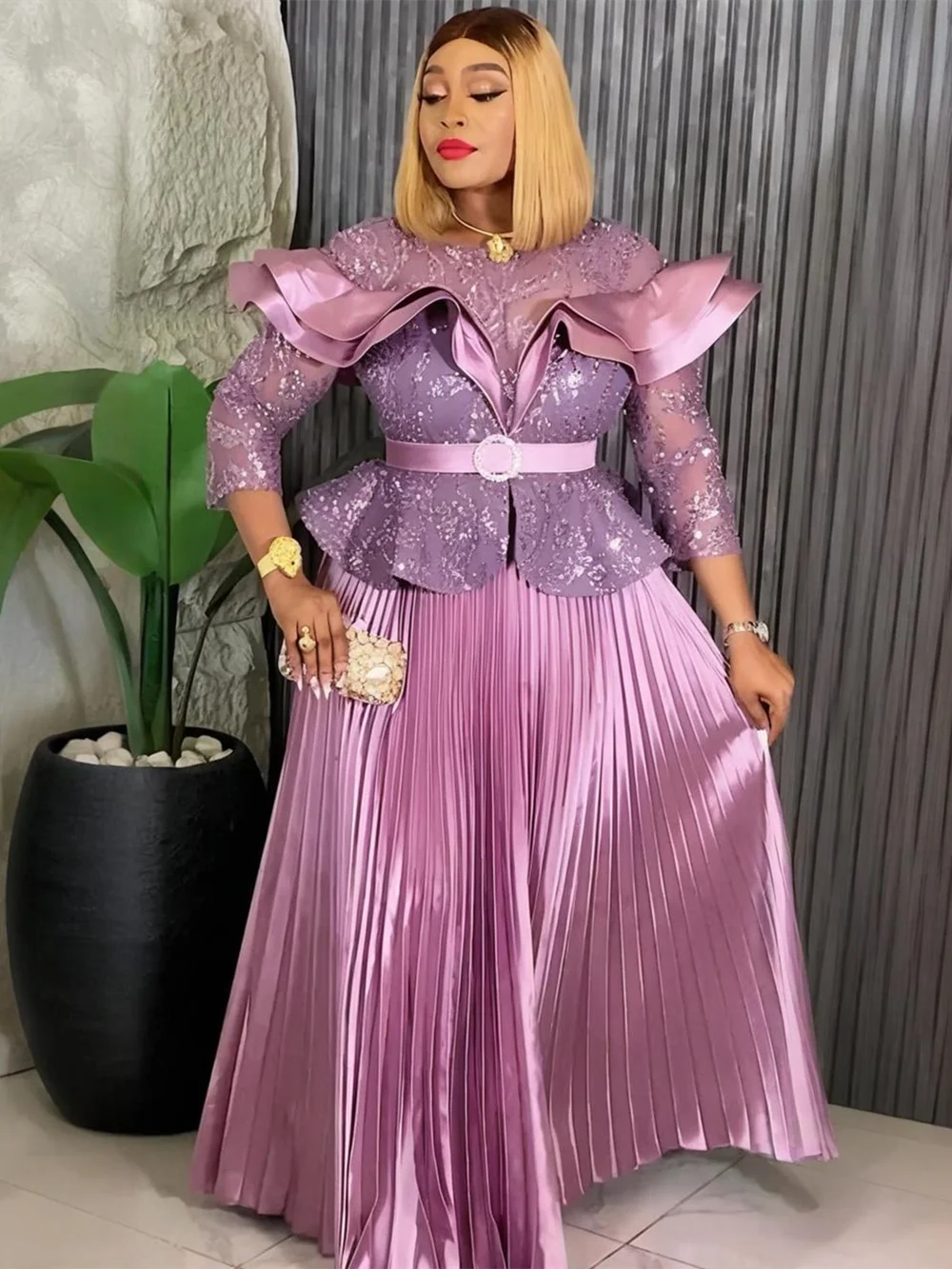 플러스 사이즈 아프리카 파티 드레스 여성용 2025 신상 패션 다시키 앙카라 웨딩 이브닝 가운 우아한 터키 무슬림 맥시 드레스